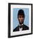 Stupell Industries Honest Abe with Baseball Cap Framed Print Under Glass, design by Studio Bautista